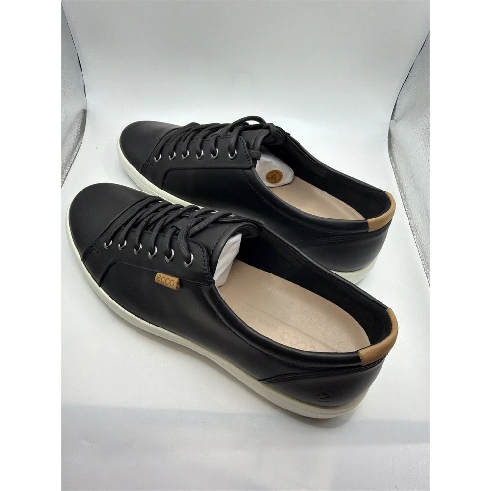 ECCO Soft 7 Men's Black  Athletic Shoes. 430004 01001 Size EU 46, US 12-12.5.